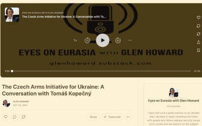 Glen Howard: The Czech Arms Initiative for Ukraine: A Conversation with Tomáš Kopečný